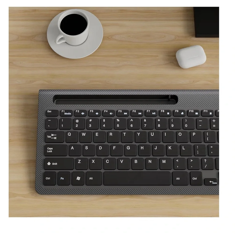 Wireless Black Keyboard and Mouse Set